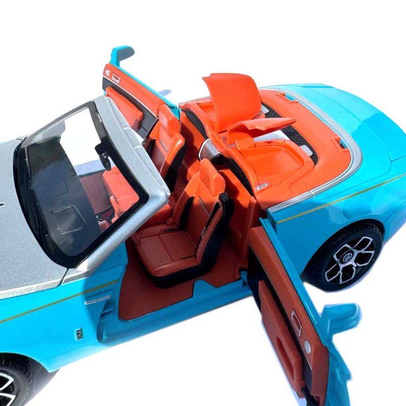 Машинка метал Rolls-Royce Dawn Spofec Ролс Ройс кабріолет голубий 1:24 відкр двері баг капот звук світло 22*6,5*8см (AP-2013)