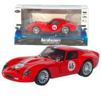 Машинка метал Ferrari 250 GTO червона 1:32 світло звук інерція відч двері капот багажник (TK-42580)