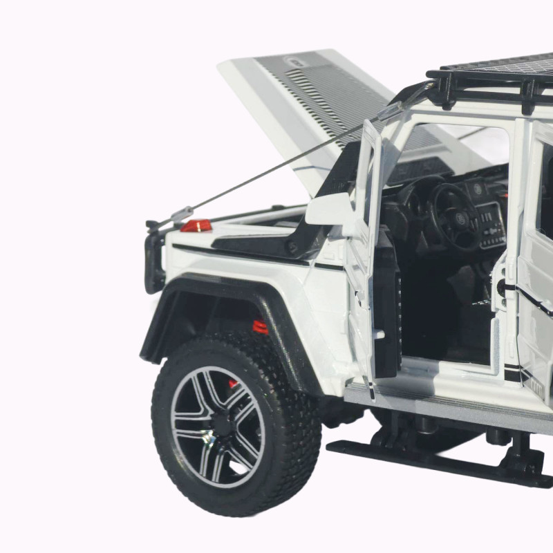 Машинка метал Brabus 800 Adventure XLP АвтоЕксперт біла 1:24 звук світло відкриваються двері капот багажник (2814-25)