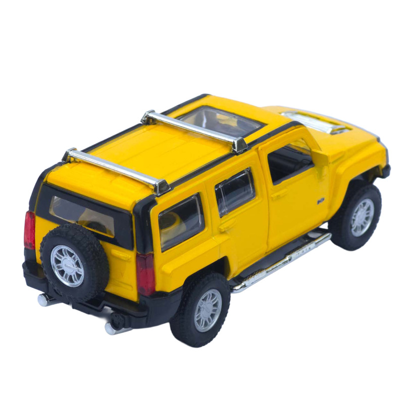 Машина метал Hummer H3 Хамер жовта 1:32 світло звук 14*6*6 см (68321)