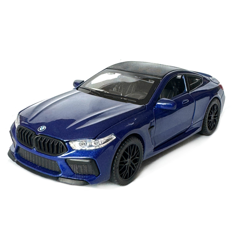 Іграшкова машинка металева BMW M8 Competition Coupe БМВ синя звук світло інерція відкр двері багажник капот Автосвіт 1:32, 14,9*4,9*5,9см (AP-2079)