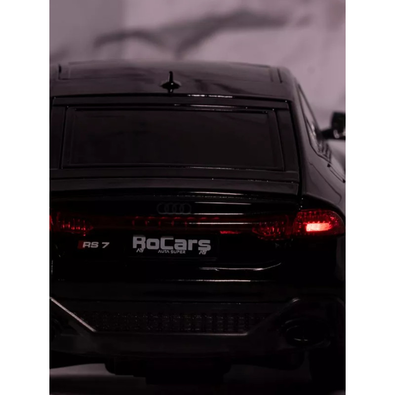 Іграшкова машинка металева Audi RS 7 Sportback (Ауди RS 7 Спортбек) «Автоексперт», чорна, батар., світло, звук, відкр. двері, від 3 р., 15*6*5, (40867)