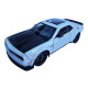 Машинка металева Dodge Challenger SRT Додж біла 1:24 звук світло відкр двері баг капот 20*7*5,5см (GT-12099)