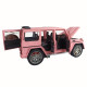 Машинка металева Mercedes-Benz G63 Мерседес Гелендваген, рожевий, Автоексперт, 1:24, світло, інерція, відкриваються двері, багажник, капот, 22*7*9,5см (GT - 08116)