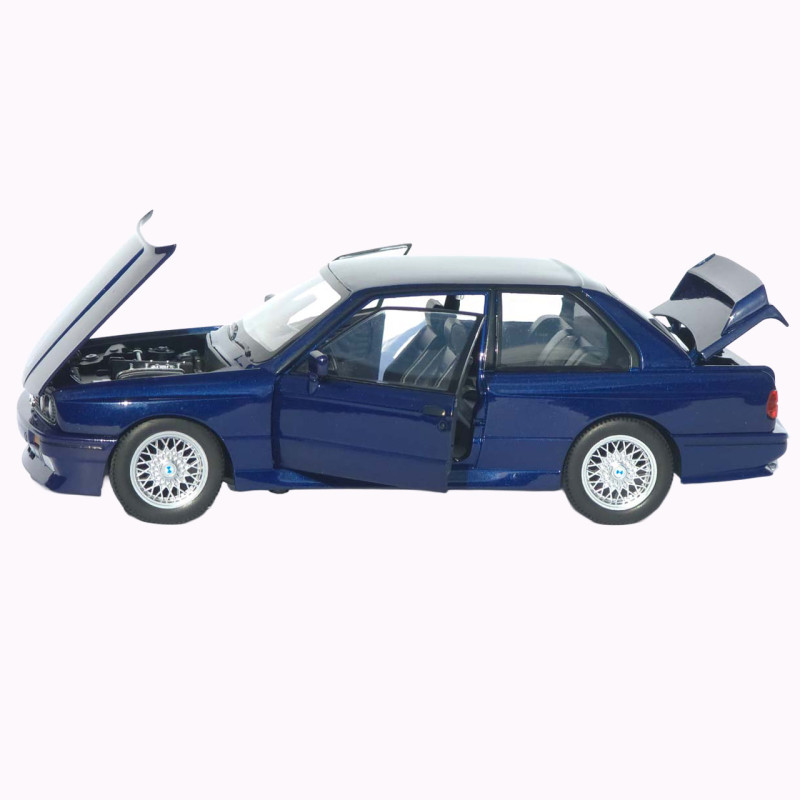 Машинка метал BMW M3 (E30) АвтоЕксперт синя 1:24 світло звук відкр двері капот багажник (1273-27)
