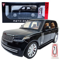 Машинка металл Range Rover L460 рендж ровер 1:24 черный свет звук 20,5*7*7см (RS-15526)