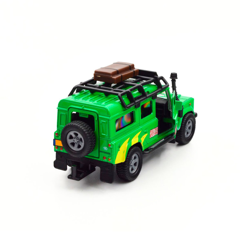 Игровой набор Land Rover зеленый с прицепом и динозавром металл пластик длина с пицепом 29см (520178.270)