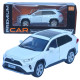 Машинка метал Toyota RAV4 АвтоСвіт біла 1:24 світло звук інерція 20*9,5*7,5 см (АР-2008)