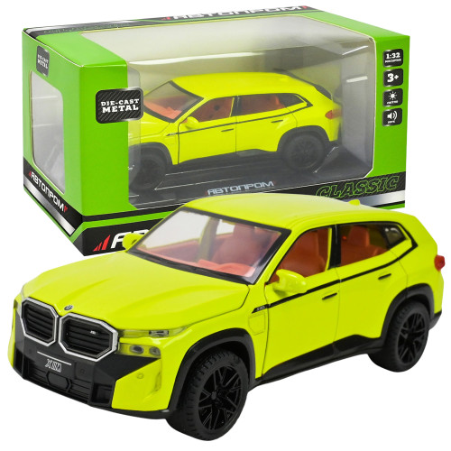 Машинка метал BMW XM Автопром салатова 1:32 звук світло відкр двері капот багажник (AP74239)
