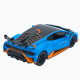 Машинка метал Lamborghini Huracan STO блакитна 1:24 звук світло відчин двері капот багажник (2511-98)