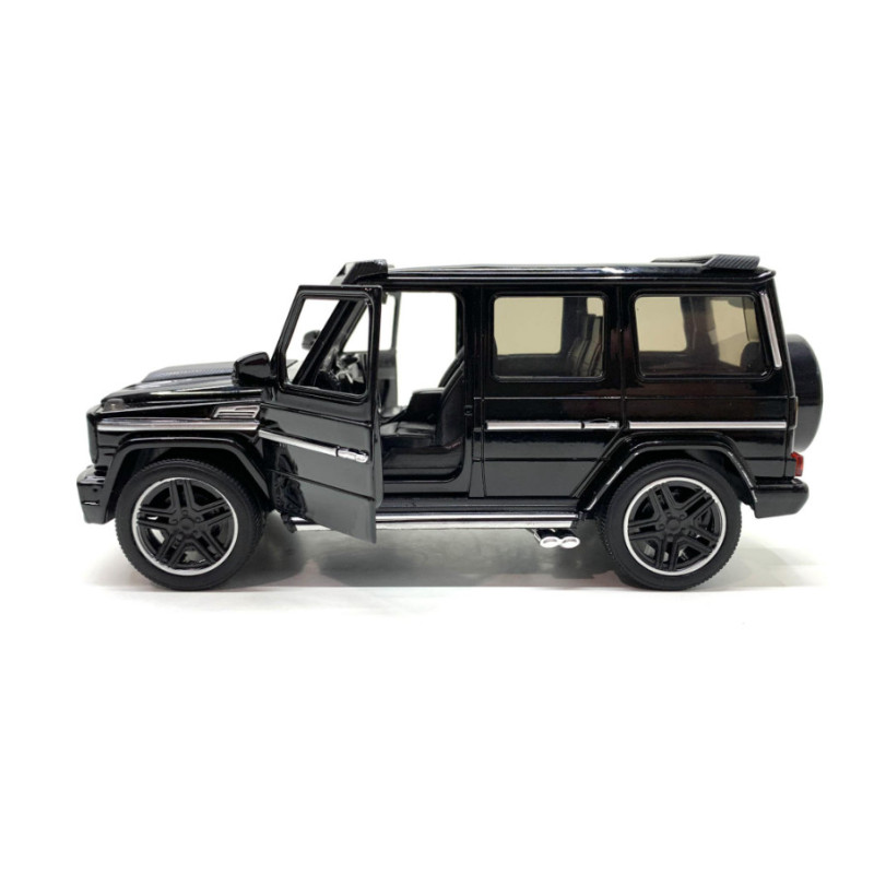 Машинка металева дитяча Mercedes Brabus G 63 мерседес, чорний, Автоексперт, 1:24, світло, інерція, відчиняються двері 18*8.5*8см (El-1208)