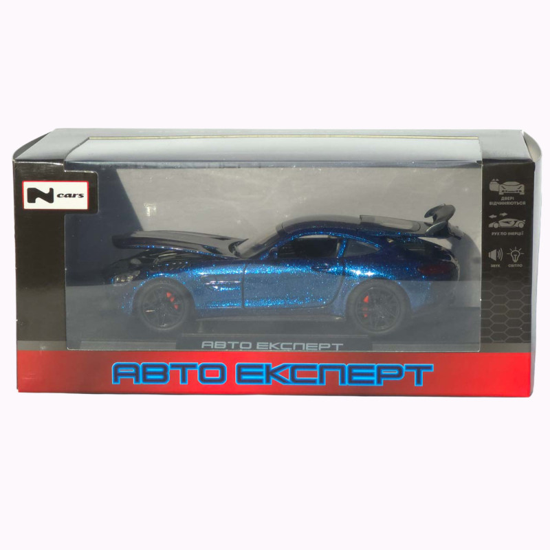 Машинка метал Mercedes-Benz AMG GT R АвтоЕксперт фіолетова 1:32 звук світло інерція (LF-99081)