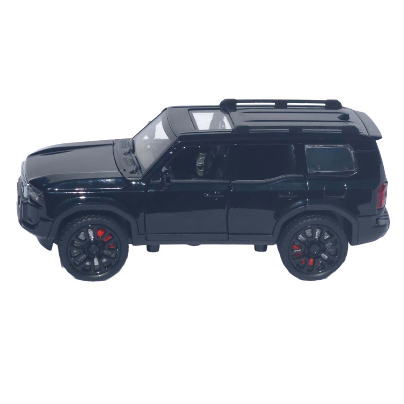 Машинка метал Toyota Land Cruiser Prado 250 АвтоСвіт чорна 1:32 звук світло інерція 15*6,5*6 см (AP-2105)
