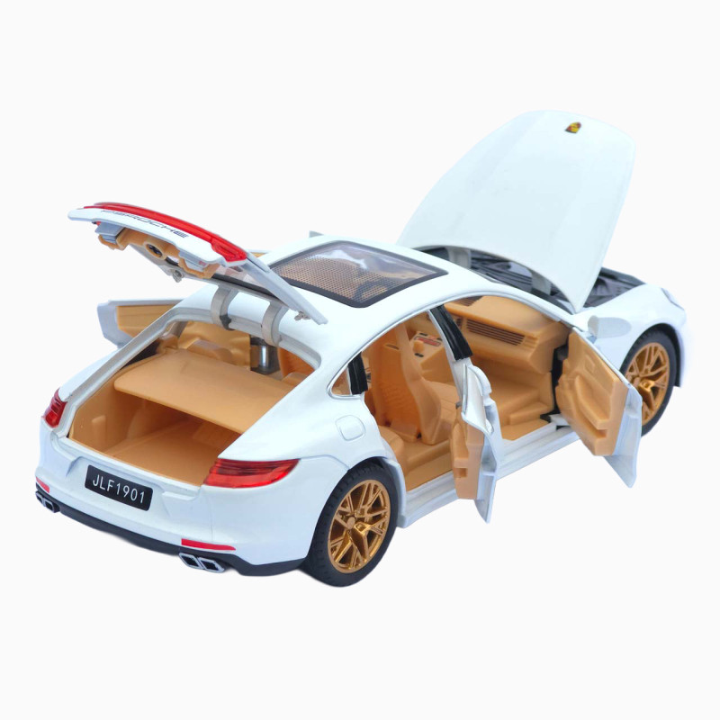 Машинка метал Porsche Panamera АвтоЕксперт біла 1:24 звук світло інерція 20*7,5*6 см (3120-04)