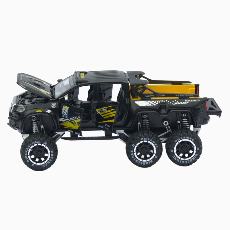 Машинка метал Mercedes-Benz X-Class 6x6 АвтоЕксперт чорна 1:32 звук світло інерція 20,5*10*8,5 см (ТК-9172)