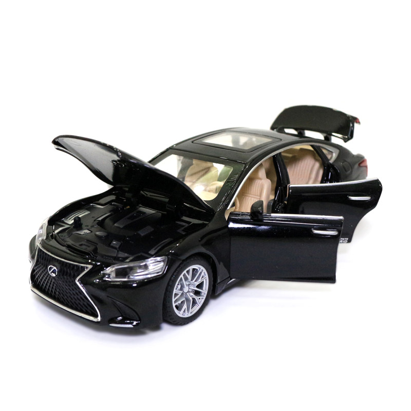 Машинка металева Lexus LS 500H "AutoExpert" Лексус ЛС 500 чорне світло звук 16*4*6 см (EL-1823/11709)