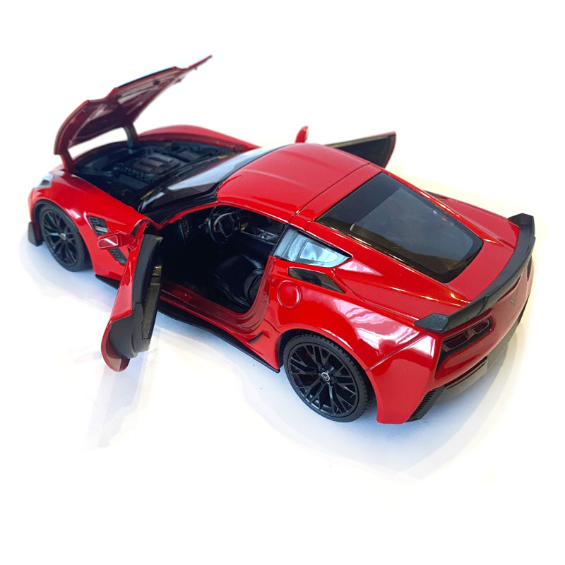 Іграшкова машинка металева WELLY 1:24 CHEVROLET COREVETTE Z06, червона, 19*8*5,5 см(24085W)