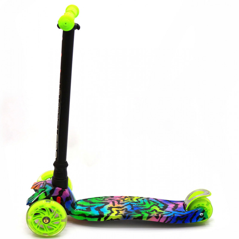 Самокат триколісний дитячий MAXI Best Scooter, 4 колеса PU, СВІТЛО d = 12см (779-1342)