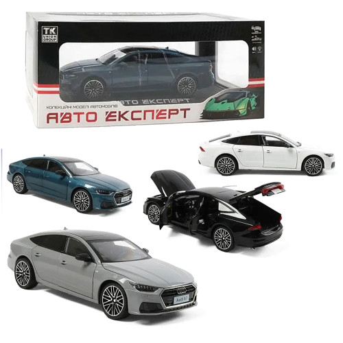 Машинка Audi A7 Ауді 4 кольори метал 1:24 звук світло інерція 21*8*6см (1904-17)