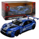 Машинка металева BMW M6 GT3 синя 1:24 світло звук відкр двері капот 20,5*8,5*5,5 см (68255B)