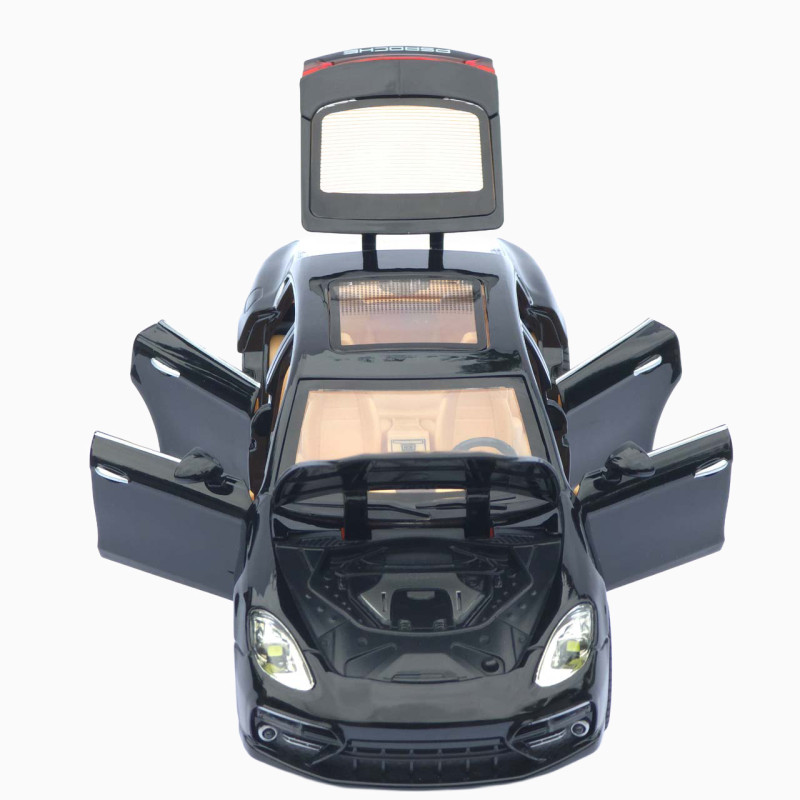 Машинка метал Porsche Panamera АвтоЕксперт чорна 1:24 звук світло інерція 20*7,5*6 см (3120-04)