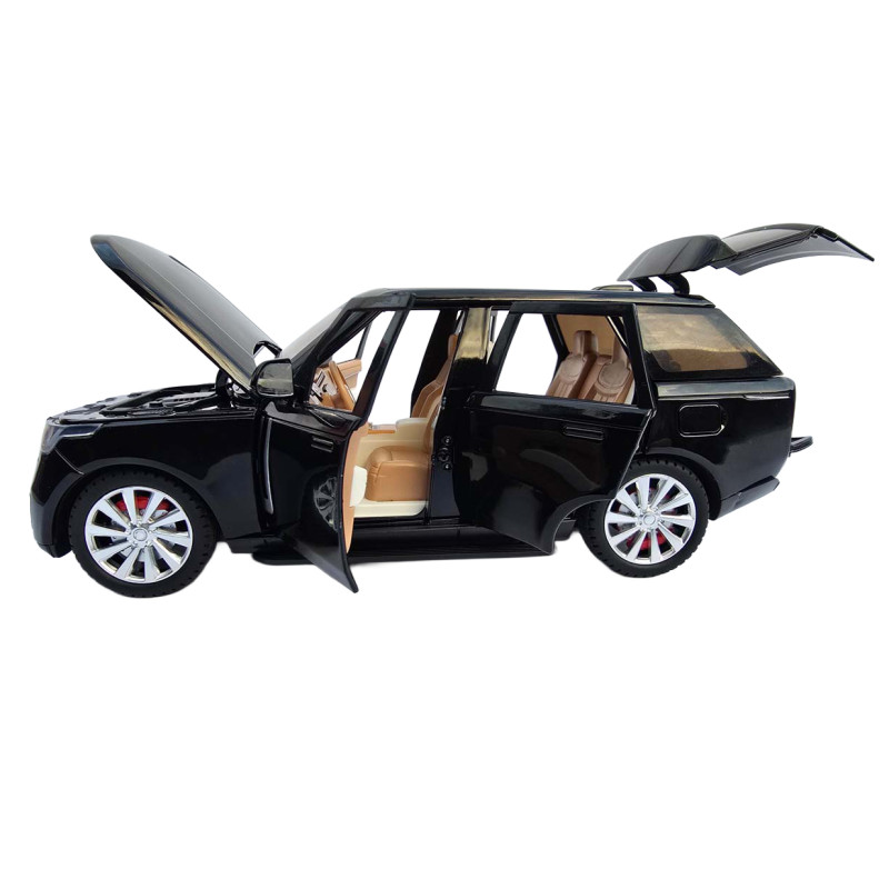 Машинка метал Range Rover L460 рендж ровер 1:24 чорний світло звук 20,5*7*7см (RS-15526)