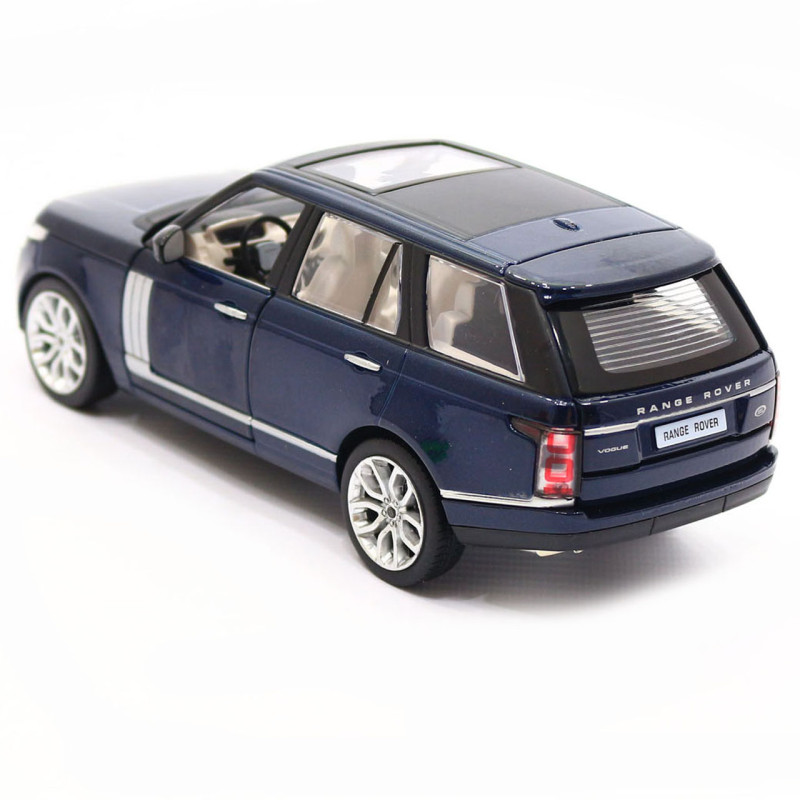 Машинка іграшкова Автопром «Range Rover» джип, метал, 18 см, синій (світло, звук, двері відчиняються) 68263A