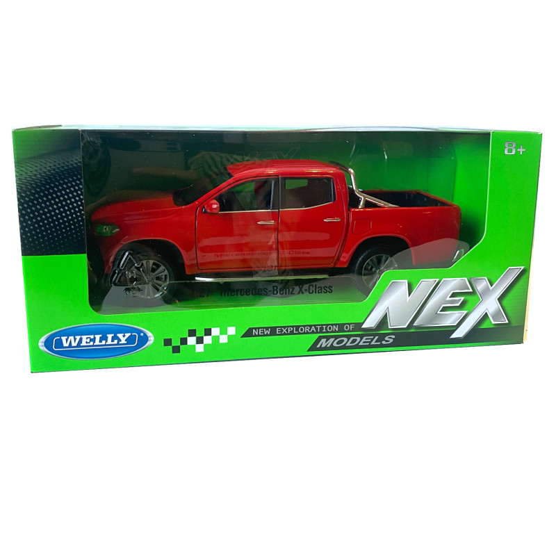 Іграшкова машинка металева WELLY 1:27 MERCEDES-BENZ X-CLASS, червона, відкр.двері, 19*6.5*6.5 см (24100W)