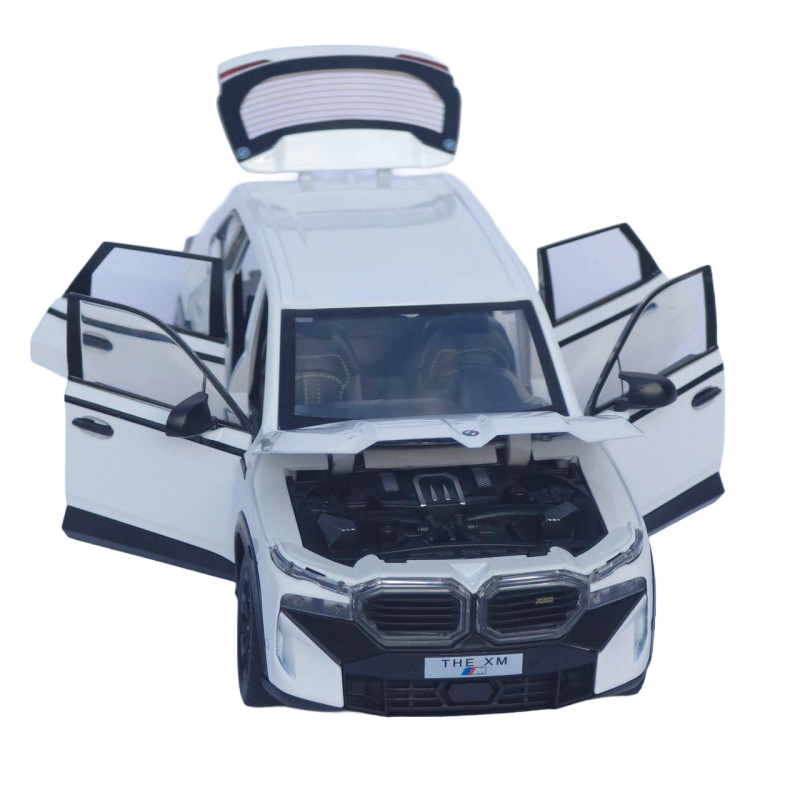 Металева модель BMW XM АвтоЕксперт біла 1:24 звук світло інерція 21*8,5*7 см (G6330-16)