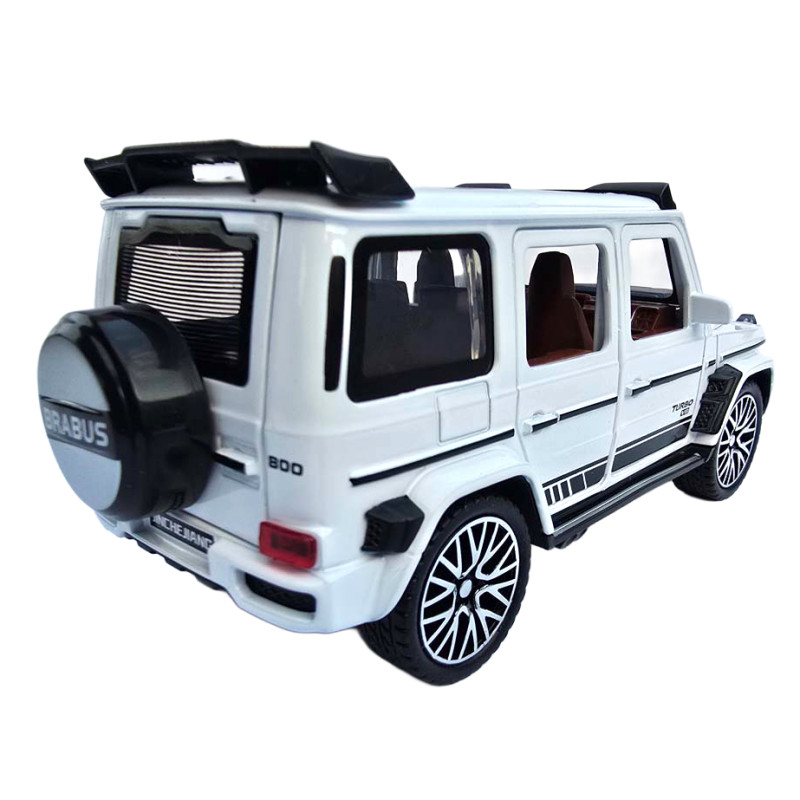 Машинка метал Mercedes-Benz Brabus Мерседес Брабус білий 1:32 звук світло 15,5*6,8*6,5см (61600)