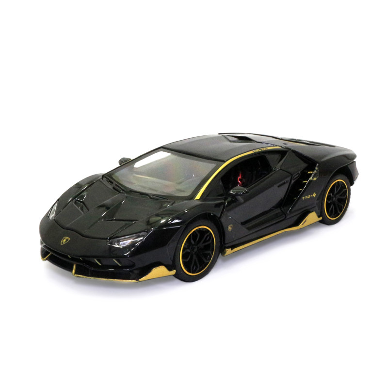 Іграшкова машинка металева Lamborghini 770-4 «АвтоЕксперт», Ламборджіні 770-4, світло, звук, 20*8*5 см чорний (GT-2478)
