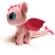М'яка іграшка Дракончик, дракон, динозаврик, діно, рожевий, KinderToys, 31*24 см (00688-3)