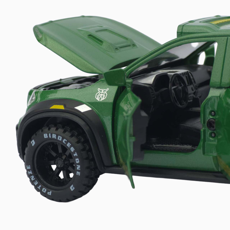 Машинка метал Mercedes-Benz X-Class 6x6 АвтоЕксперт зелена 1:32 світло звук інерція (ТК-8452)