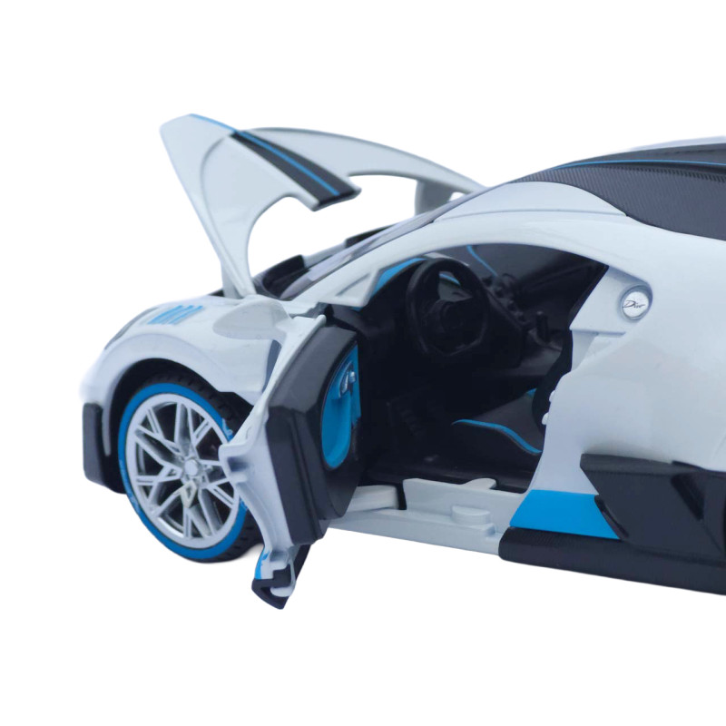 Машинка метал Bugatti Divo АвтоСвіт біла 1:22 світло звук інерція 20*10*5,5 см (AP-1978)