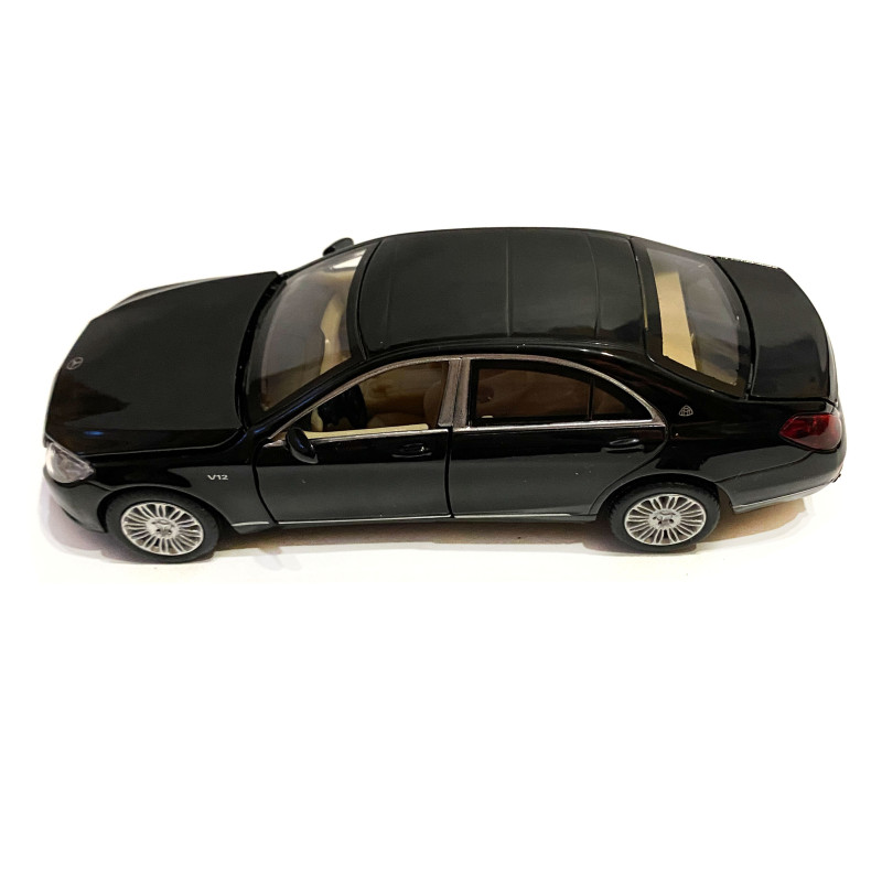 Іграшкова машинка металева Mercedes-Bens S 600 (Мерседес-Бенц S 600) «Автопром», чорна, батар., світ, звук, відкр.двері, від 3р., 15*5*4 (68401)