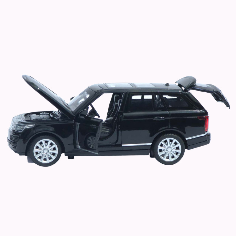 Машинка метал Range Rover Vogue АвтоЕксперт чорна 1:32 звук світло відкриваються двері капот багажник (72655)