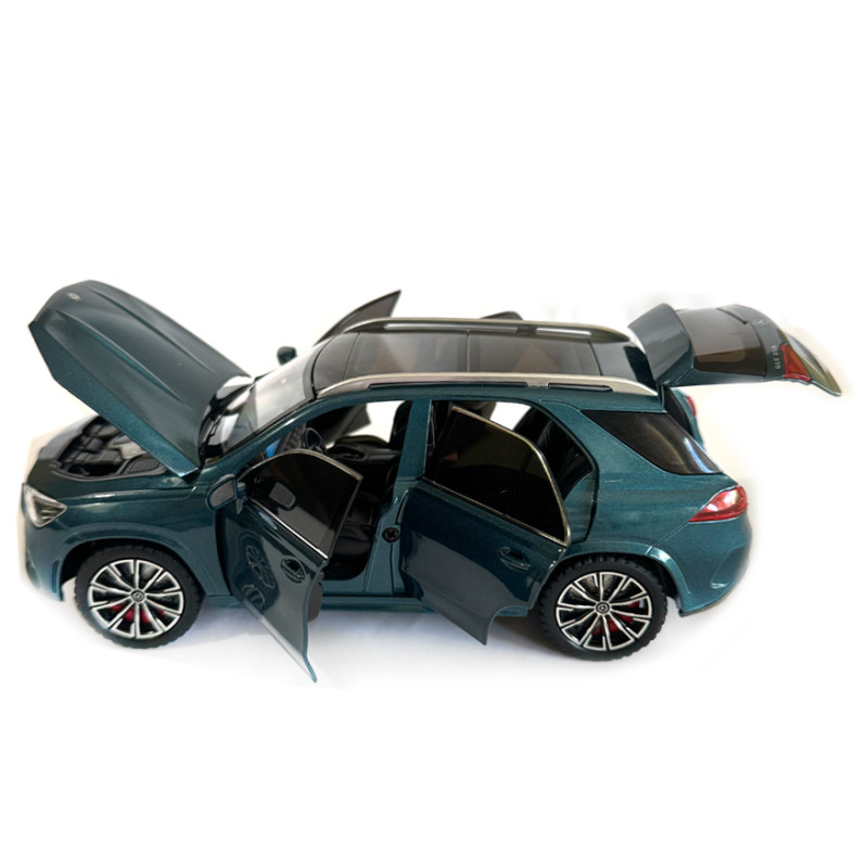 Машинка металева Mercedes-benz GLE 350 de 4MATIC Мерседес зелений Автопром 1:24 світло звук відкр двері баг капот 20*9*8см (AP7708)
