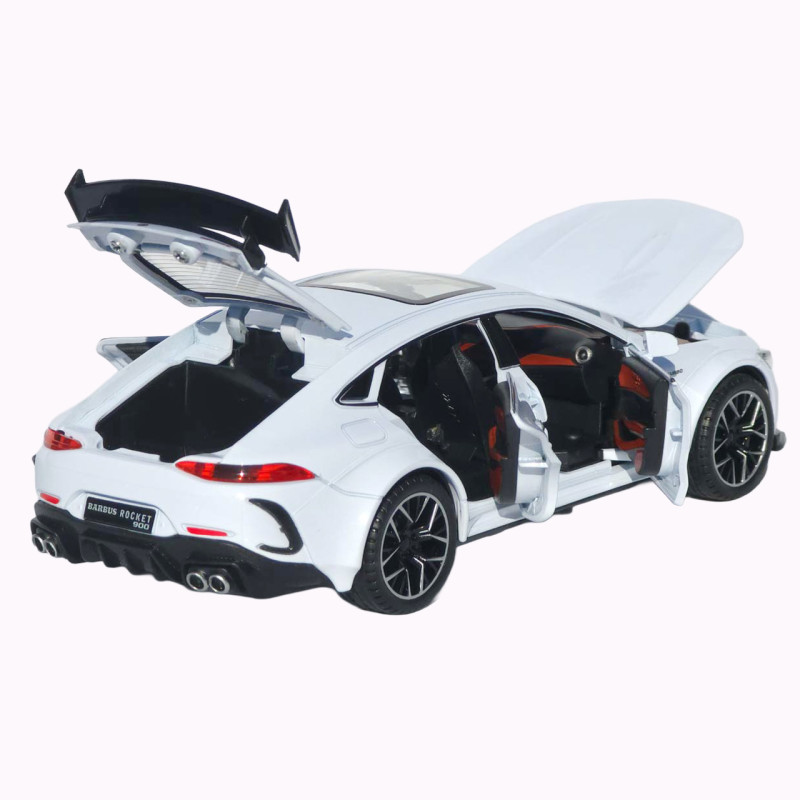 Машинка метал Brabus Rocket 900 АвтоЕксперт біла 1:24 звук світло відкр двері капот багажник (1206-15)