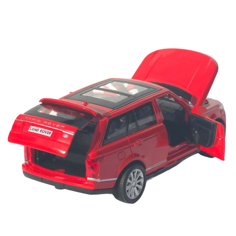 Машинка метал Range Rover Vogue АвтоЕксперт червона 1:32 звук світло відкрив двері капот багажник (72655)