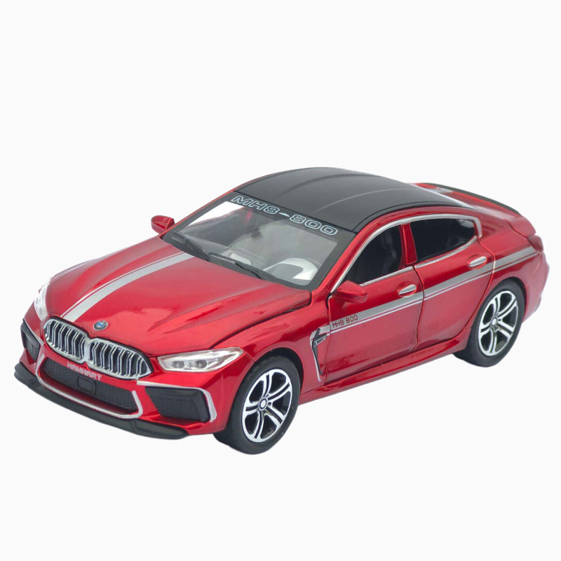 Іграшкова машинка металева BMW Manhart MH8 800 АвтоЕксперт БМВ, червона, звук, світло, інерція, відкр. двері, капот, багажник, 15*7*5 см (TK-3054)
