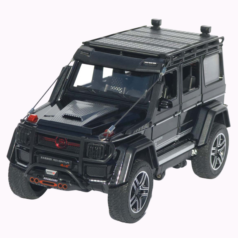 Машинка метал Brabus 800 Adventure XLP АвтоЕксперт чорна 1:24 звук світло відкриваються двері капот багажник (2814-25)