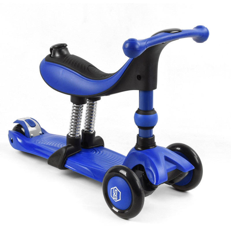 Дитячий cамокат-беговел 3в1 Best Scooter BS-27018 - Синій