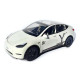 Машинка метал Tesla model Y електрокар біла Тесла 1:24 відкр двері баг капот звук світло 19*6,5*8,5см (EL 81244)
