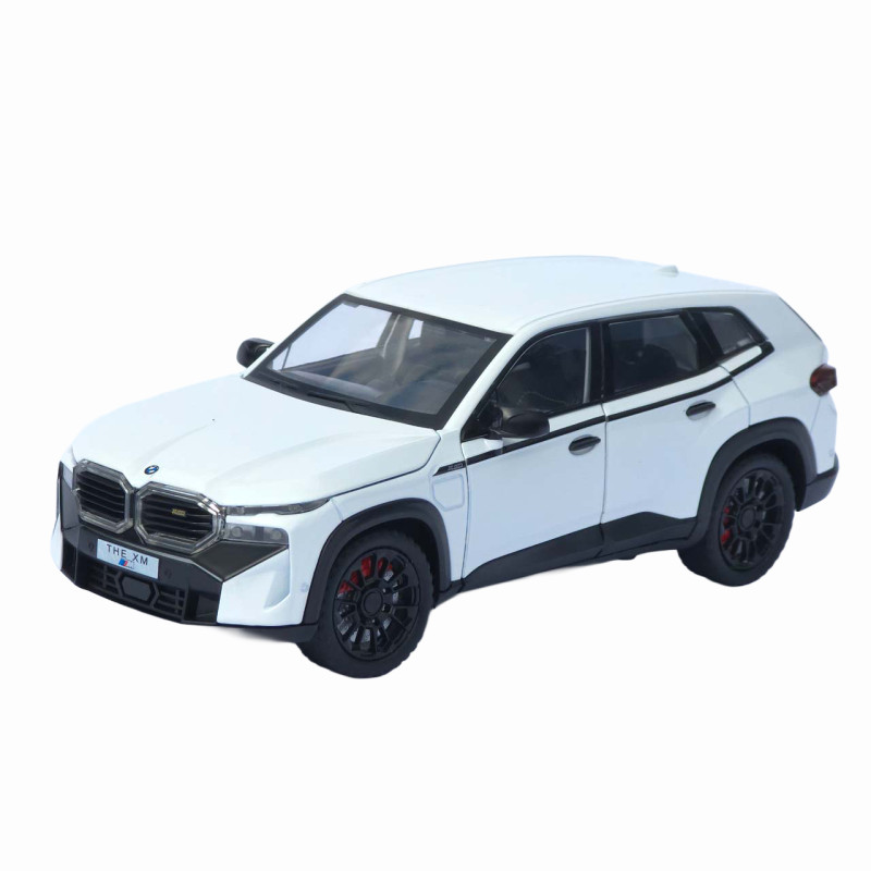 Машинка метал BMW XM АвтоЕксперт біла 1:24 світло звук відкр двері капот багажник (1669-13)