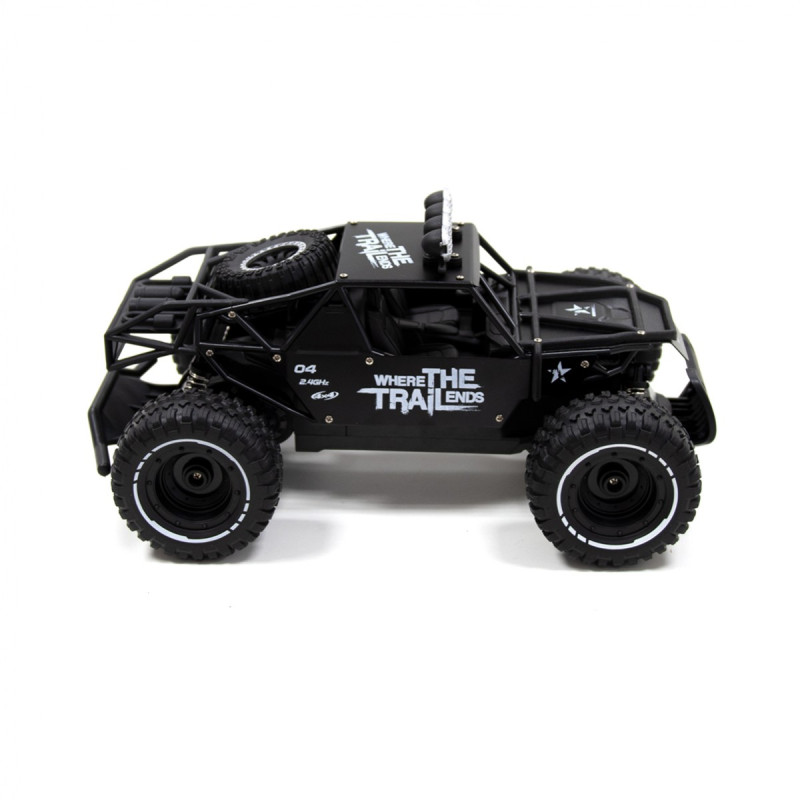 Машинка Off-road Crawler Race, черная, на радиоуправлении, черная, пульт, аккум  30х13х18см (SL-309RHMBl)