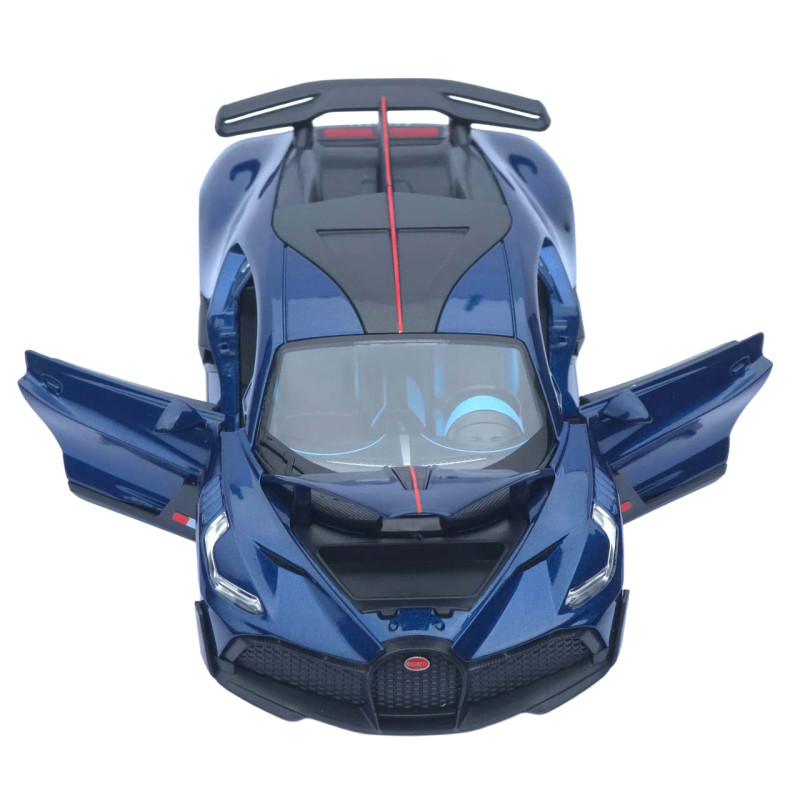 Машинка метал Bugatti Divo АвтоСвіт синя 1:22 світло звук інерція 20*10*5,5 см (AP-1978)