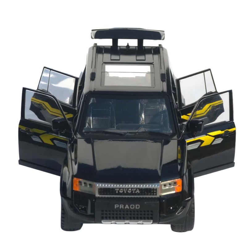 Машинка метал Toyota Land Cruiser Prado АвтоЕксперт чорна 1:24 звук світло 21*8*8 см (G7605-44)