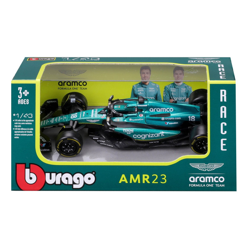 Машинка металлическая Aston Martin AMR 23 (2023) Bburago 1:43 Астон Мартин AMR 23 13*5*3 см (18-38090)