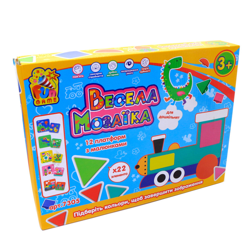 Розвиваюча мозаїка Fun game 7305 «Весела Мозаїка»