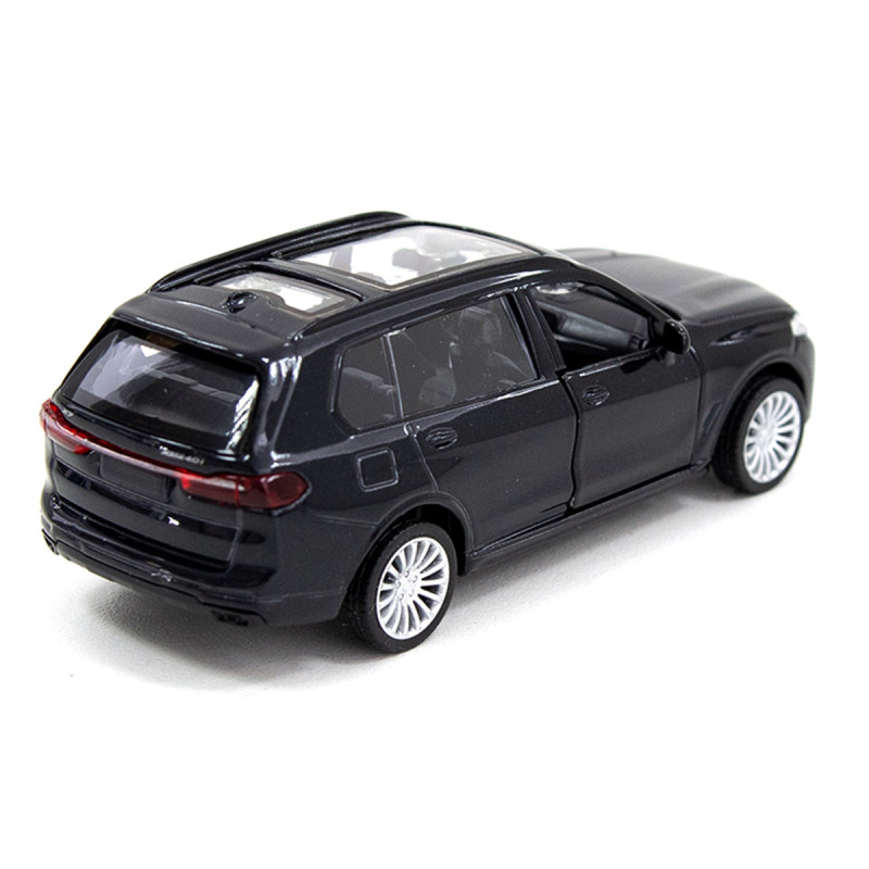 Іграшкова машинка металева BMW X7, БМВ, чорний, відкр двері, інерція, 5*11*4см (250272)